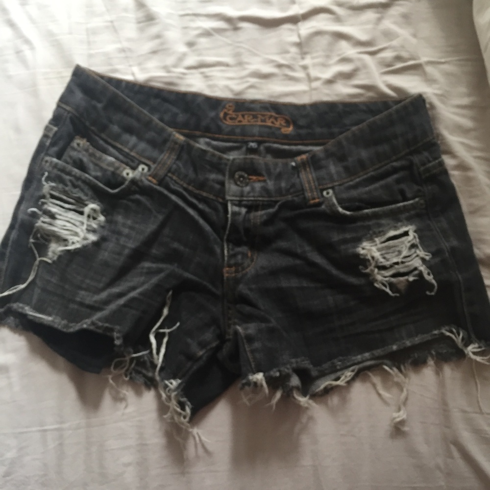 CARMAR (LF Store) dark grey denim shorts